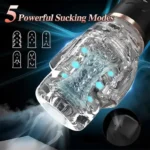 Realistic Oral Suction Male Stroker with Self-Cleaning Function - Image 4
